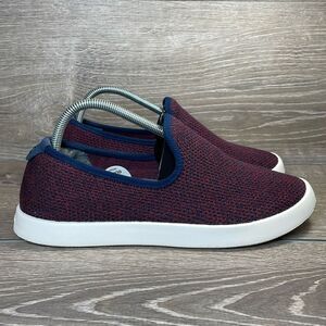 Allbirds Tree Loungers Women’s Sz 10 Olympus Red Navy Blue White Slip On Loafers